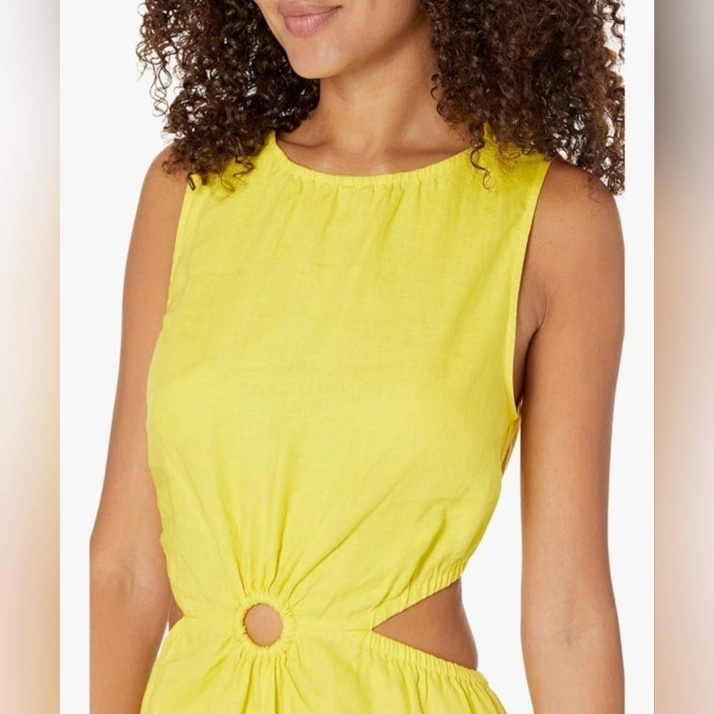 The Drop Women's Sade Linen Cut Out Midi #718 - Picture 10 of 11